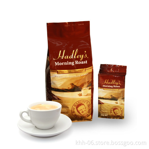 High Quality FDA Approved Side Gusset Coffee Bag with valve